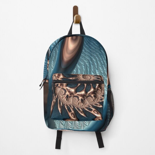 Item preview, Teal and Chocolate Swirl - Blue Brown Fractal Spirals designed and sold by Pam Blackstone.