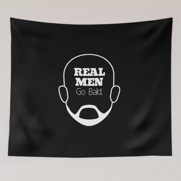Item preview, Real Men Go Bald Art | Funny Shaven Heads Design Gift designed and sold by jozefds.