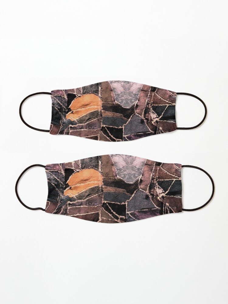 Alternate view of leather patches Mask