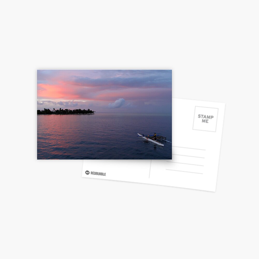 Sunset at Ninigo Atoll Postcard