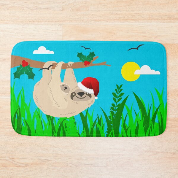 Item preview, santa sloth designed and sold by Gossip Rag.