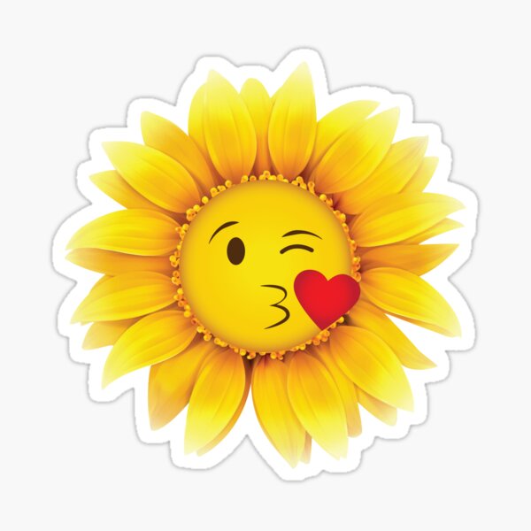 Sunflower Emoji Stickers for Sale | Redbubble