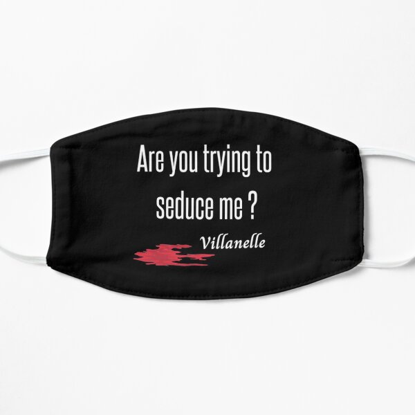 Killing Eve - Villanelle quote- Sorry Baby- Killing Eve fan if you have become a fan of Killing Eve - Sorry Baby Quote- white background- blood splatter Mask