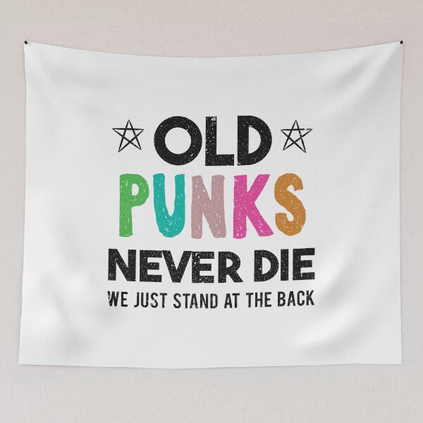 Item preview, Old Punks Never Die 80's 90's Retro Punk Gift designed and sold by haselshirt.