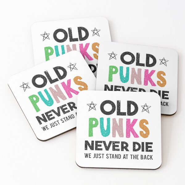 Item preview, Old Punks Never Die 80's 90's Retro Punk Gift designed and sold by haselshirt.