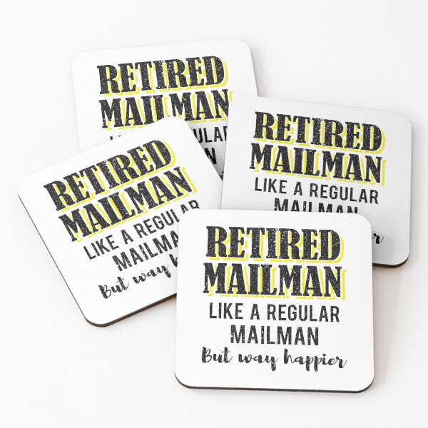 Item preview, Retired Mailman Way Happier Retirement Gift  designed and sold by haselshirt.
