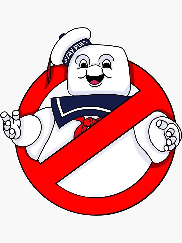 "The stay puft marshmallow man" Sticker for Sale by wetchickenlip Redbubble