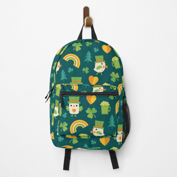 Item preview, Leprechaun Birdies on Dark Green designed and sold by Daisy Beatrice.