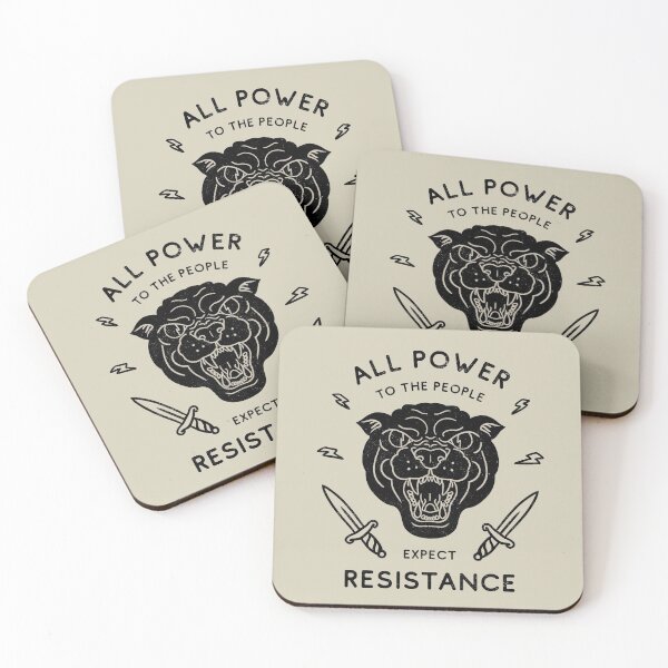 Item preview, Black Panther - All Power to the People - Expect Resistance | HBCU Black Owned BLM Black Lives Matter | Original Art Pillowcase | Backpack | Tattoo Style Logo designed and sold by Any Color Designs.