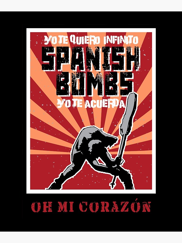 "SPANISH BOMBS" Mounted Print by Ovnil Redbubble