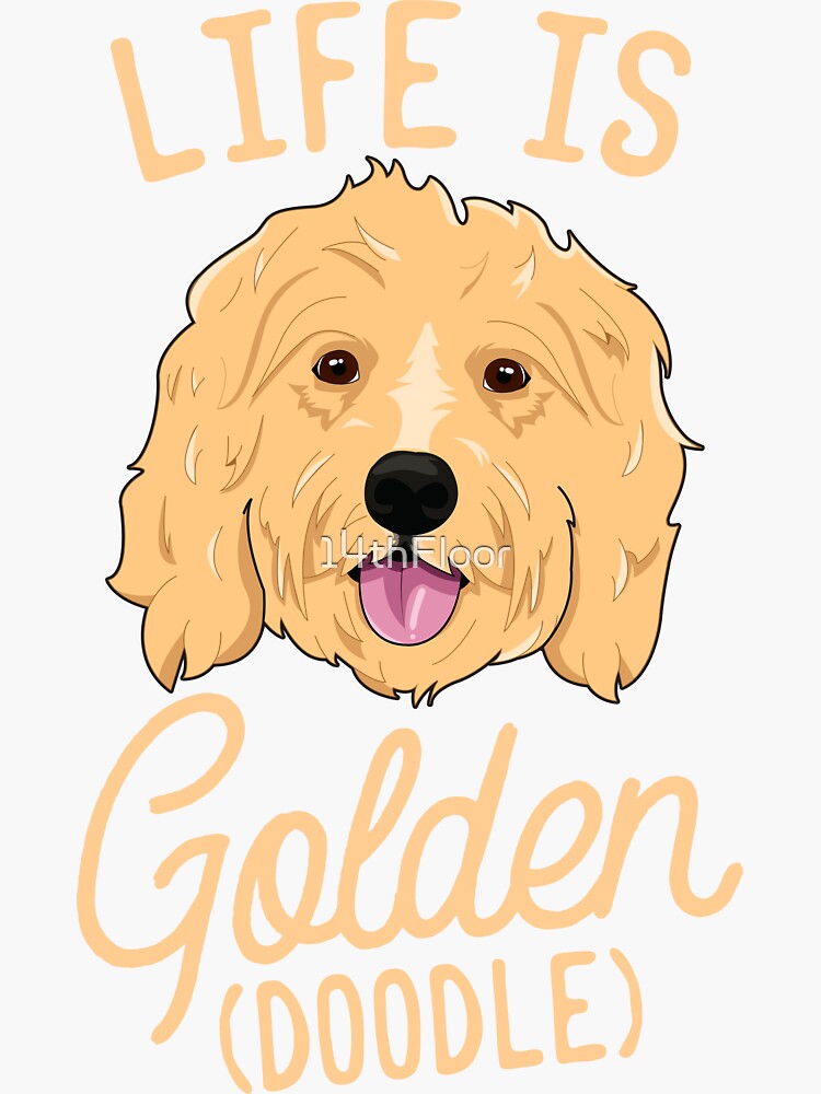 Cute Girls Goldendoodle Gift Golden Doodle Print' Water Bottle