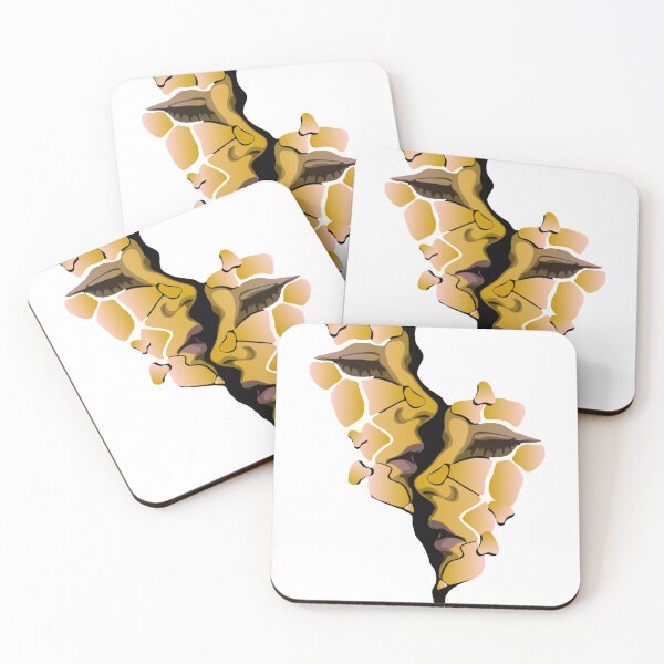 Item preview, Powerful Unique Double Broken Faces designed and sold by Opal Print.
