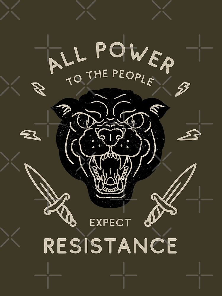 Black Panther Party - All Power to the People - Expect Resistance, HBCU  Black Owned BLM Black Lives Matter, Black Panthers, Original Art, Tattoo  Style Logo, Backpack