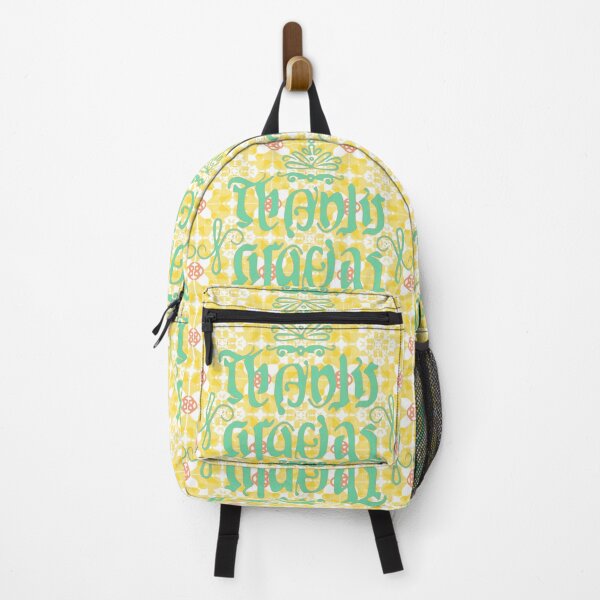 Item preview, Ambigram-Handmade-Thanks/Gracias on yellow tiles designed and sold by Eejee-SK.