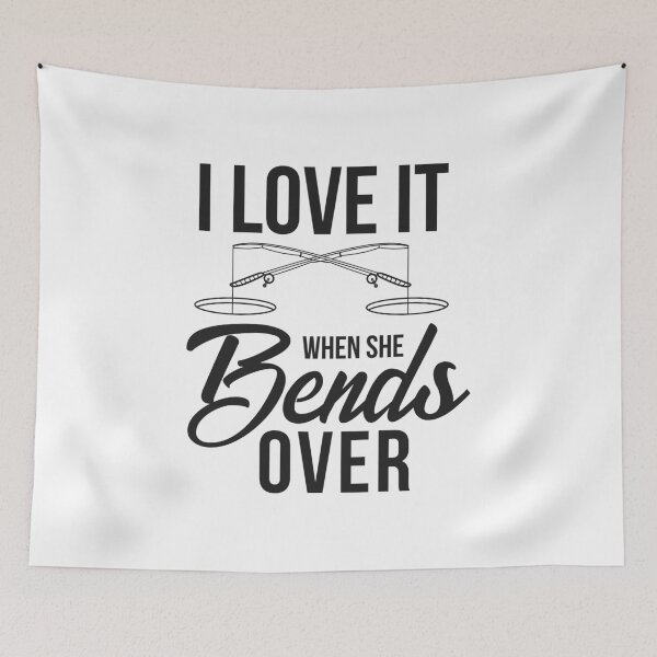 Item preview, I Love It When She Bends Over Fishing Rod Bait Gift designed and sold by haselshirt.