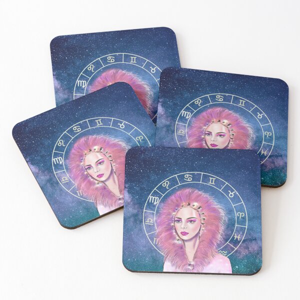 Item preview, Beautiful Leo horoscope zodiac sign girl designed and sold by PG Illustration.