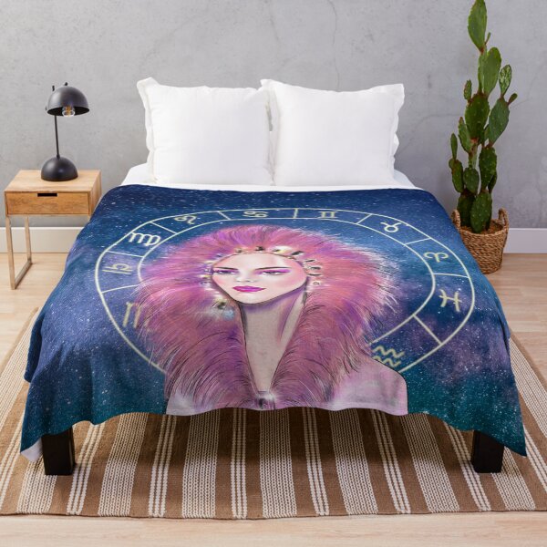 Item preview, Beautiful Leo horoscope zodiac sign girl designed and sold by PG Illustration.