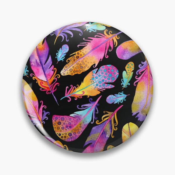 Item preview, Watercolor Sunset Feathers Pattern All Over Pattern designed and sold by KConfetti.