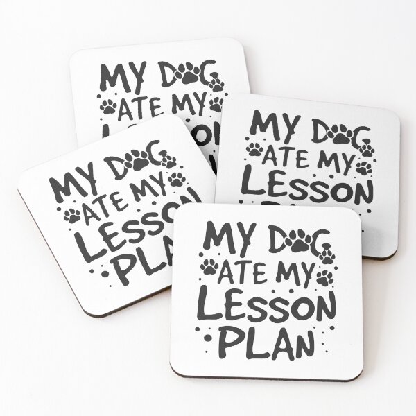 Item preview, My Dog Ate My Lesson Plan Teacher Funny Paws Gift designed and sold by haselshirt.
