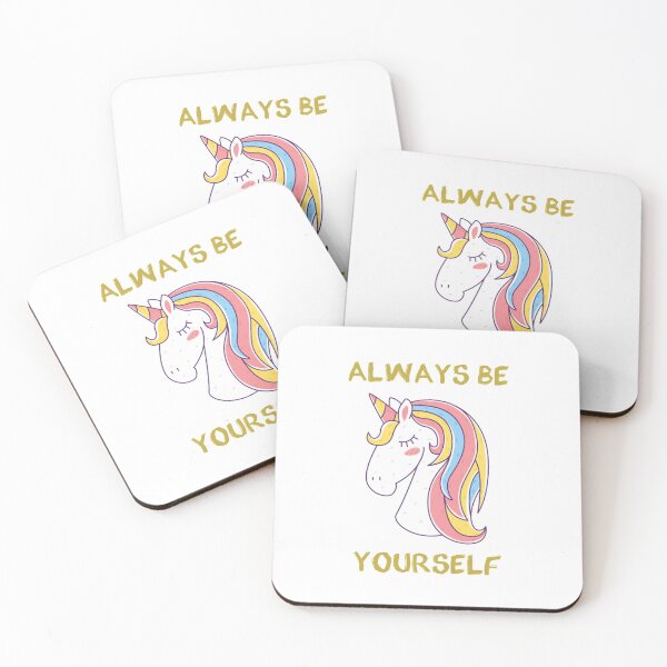 Item preview, Always Be Yourself, Cute Unicorn designed and sold by ZINE07.