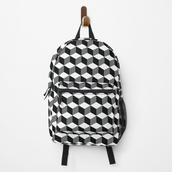 Item preview, Simple Cube Pattern 3D Effect - Black and White designed and sold by FakeMirror.