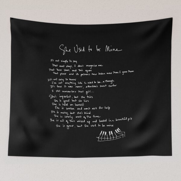 Item preview, She Used To Be Mine - Sara Bareilles - Handwritten Lyrics- Waitress the Musical - Broadway, West End designed and sold by westendwilly.