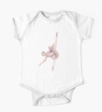Ballerina in Pink Tutu - Arabesque Penché One Piece - Short Sleeve