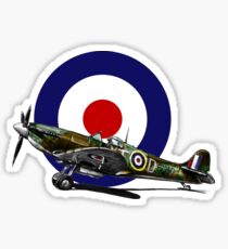 British Spitfire Fighter Plane Sticker
