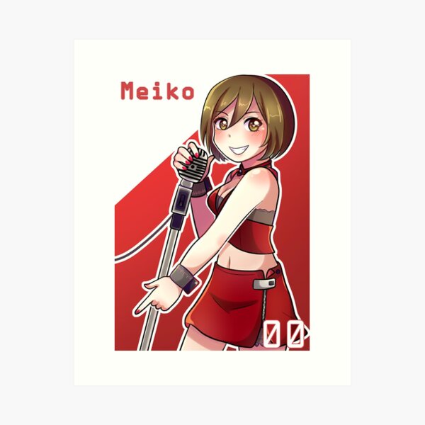 Meiko Chibi Vocaloid Art Print By Nadi Chan16 Redbubble