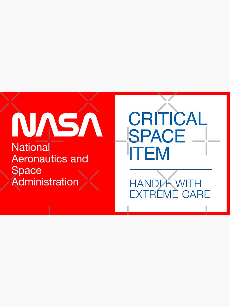 NASA - Critical Space Item (Red) by ynnej