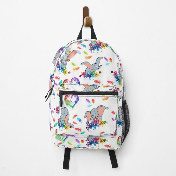 Gradient leather backpack with all-over embossed eagle