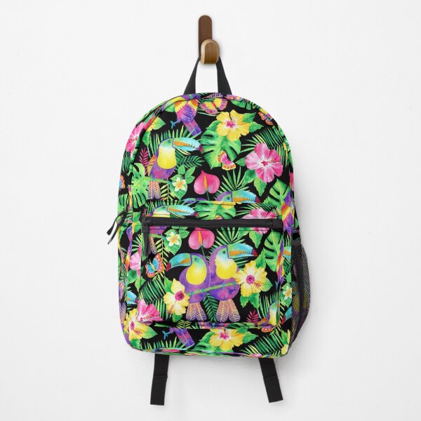 Aperçu de l'œuvre Toucans et motif de feuilles tropicales créée et vendue par KConfetti.