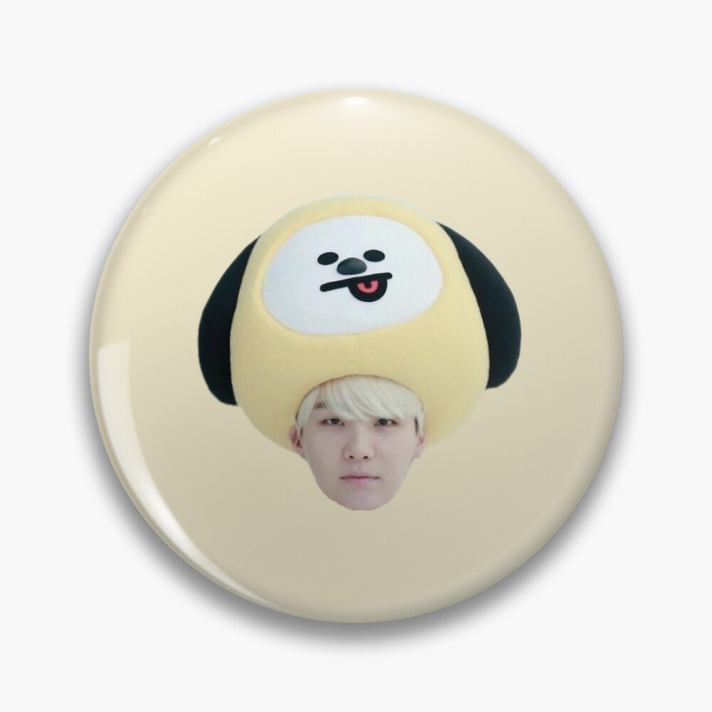 Download Bts Suga Yoongi Head Pattern Chick Yellow Mask By Selninety9 Redbubble PSD Mockup Templates