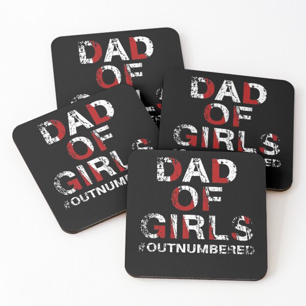 Item preview, MENS FATHER'S DAY GIFT FROM DAUGHTERS DAD OF GIRLS #OUTNUMBERED designed and sold by tiger-king.
