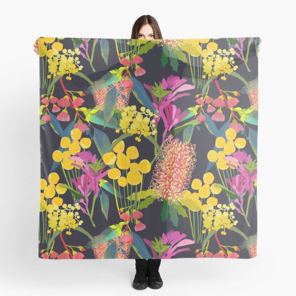 Australian Wild Flowers Scarf