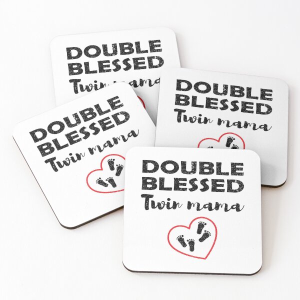 Item preview, Double Blessed Twin Mama Baby Shower Pregnancy Gift designed and sold by haselshirt.
