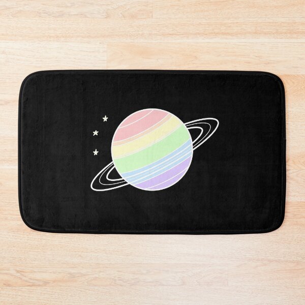 Item preview, Pastel Rainbow Saturn On Black designed and sold by taeylenol.