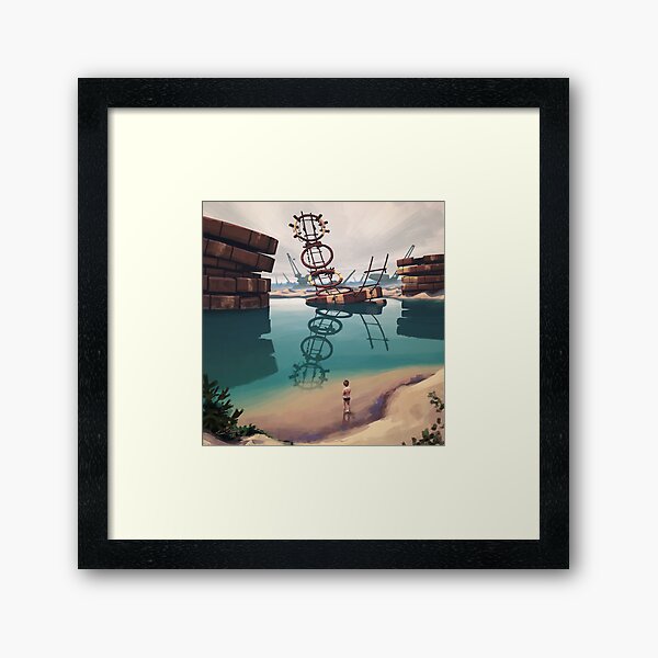 Badplatsen Framed Art Print