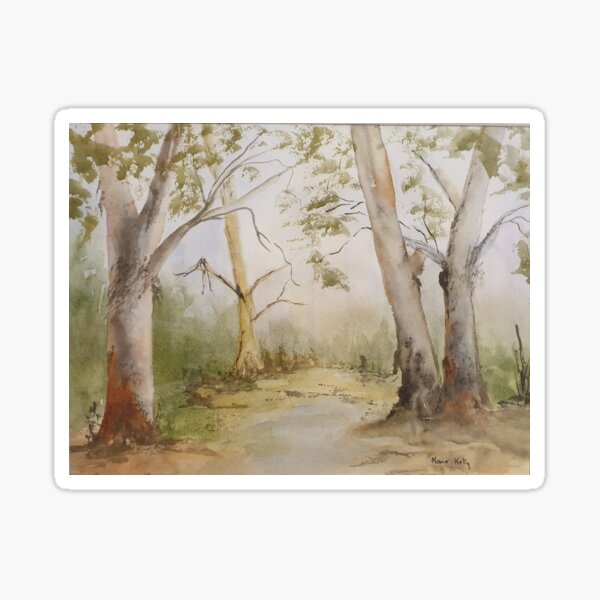 Item preview, Marie Kelly - Gum Trees and Australian bush designed and sold by Marie Kelly.