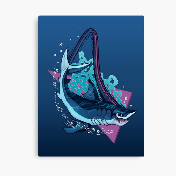 MEGA MAKO MADNESS Roller Coaster Seaworld Orlando Theme Park Ride Canvas Print