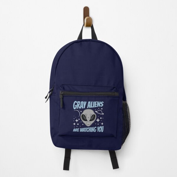 Gray Aliens Are Watching You Extraterrestrial Design Backpack