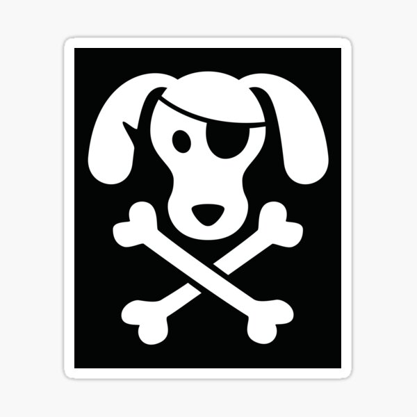 Item preview, Pirate Dog: Skull and Crossbone designed and sold by taylorsmith03.