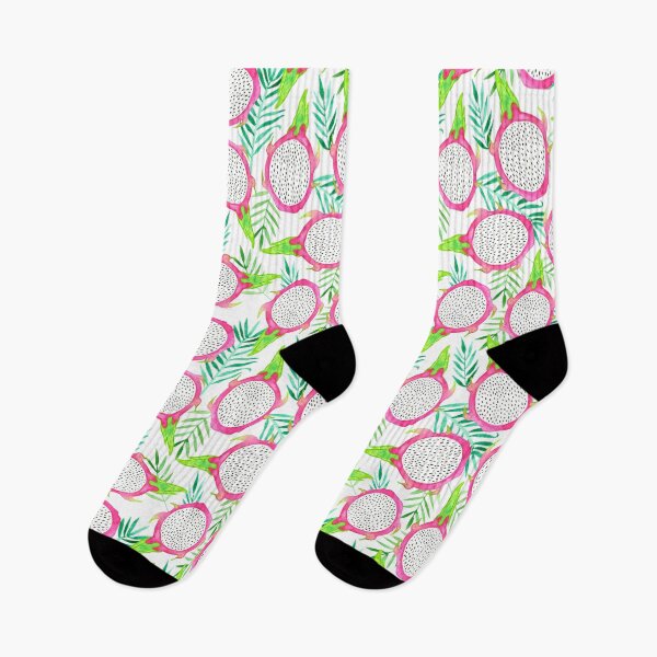 Item preview, Dragon Fruit and Palm Leaves Pattern designed and sold by KConfetti.