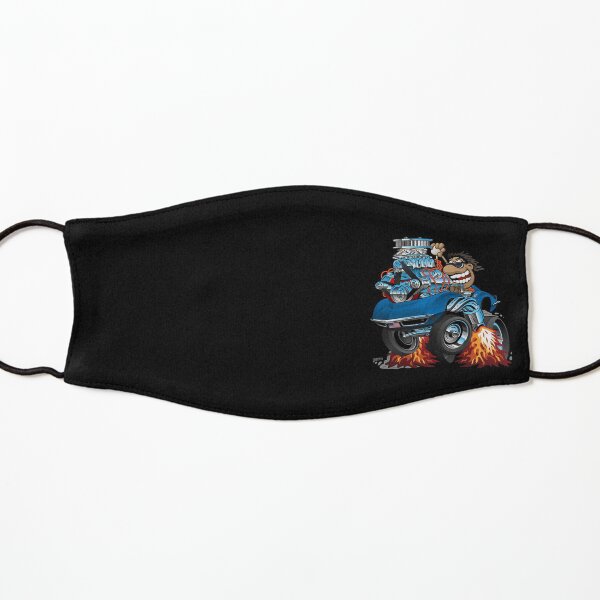 Classic '69 American Sports Car Cartoon Kids Mask