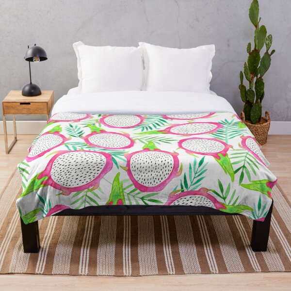 Item preview, Dragon Fruit and Palm Leaves Pattern designed and sold by KConfetti.