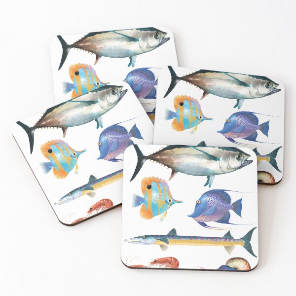Item preview, Fish Poster with Tuna designed and sold by TrevorIrvin.