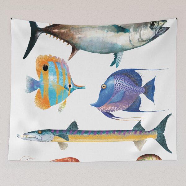 Item preview, Fish Poster with Tuna designed and sold by TrevorIrvin.