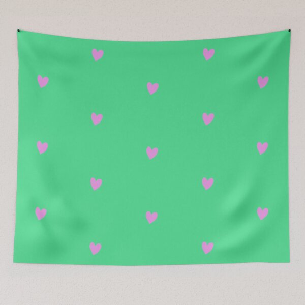 Item preview, Purple Heart, Hearts, Cute Gift, Green Pink, Stylish Covering, Cool Birthday Present, Washable Reusable designed and sold by Annona-.
