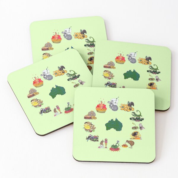 Item preview, Australian Animals Snacks of Life designed and sold by ItllGlowOnYou.