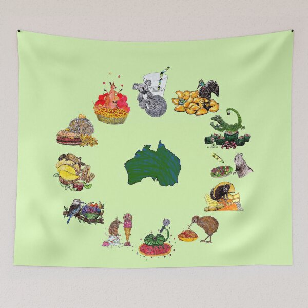 Item preview, Australian Animals Snacks of Life designed and sold by ItllGlowOnYou.